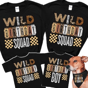 Custom Safari Birthday Squad Shirt, Family Safari Zoo Shirts, Safari Birthday Trip Tee,  African Safari, Zoo Bday Shirt, Safari Guide Shirt