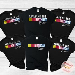 Custom Family Birthday Shirts, Race Car Birthday Shirt, Pit Crew Family Tshirts, Family Personalized Shirt, Racecar Family Birthday tshirts