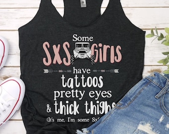 Side by Side Tank, Mud and Mascara, Off Road Shirt, 4x4 shirt,  Ladies UTV Side By Side Shirt, UTV Tank, Funny UTV Shirt, Mudding Shirt