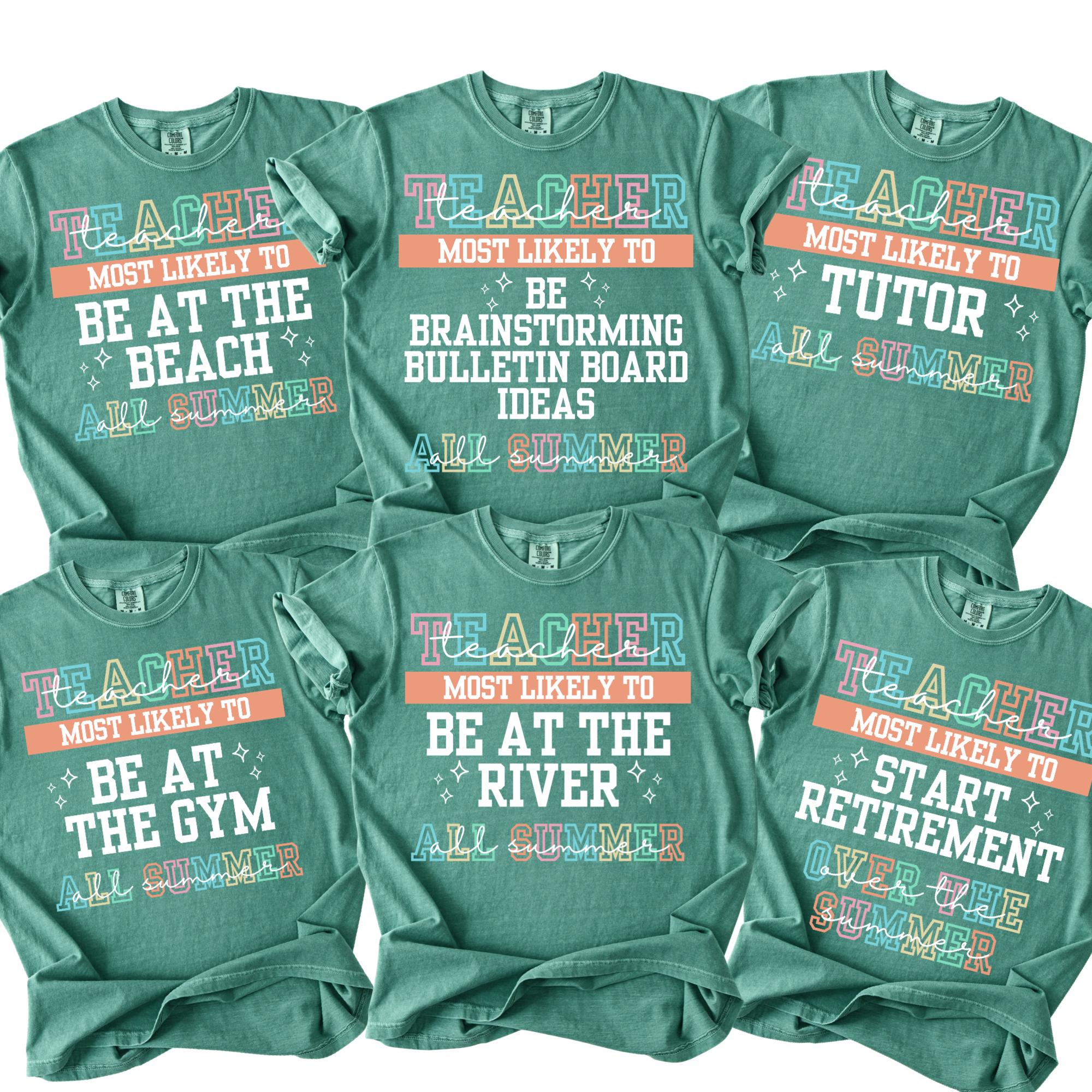 Comfort Colors Last Day of School Shirt for Teachers, Teacher Summer T-Shirt, Teacher Shirt, Teacher Gift, Teacher Team Shirt, End of School