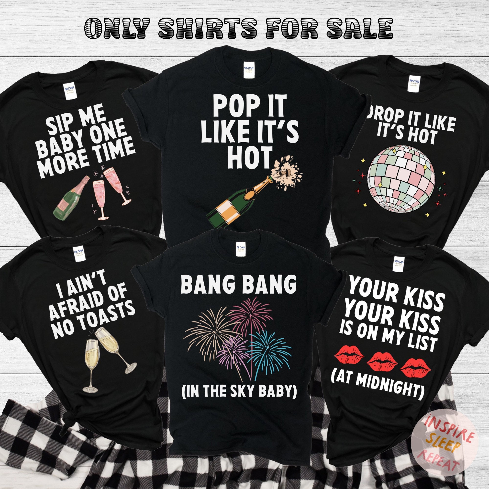 Matching family new years pajamas sale