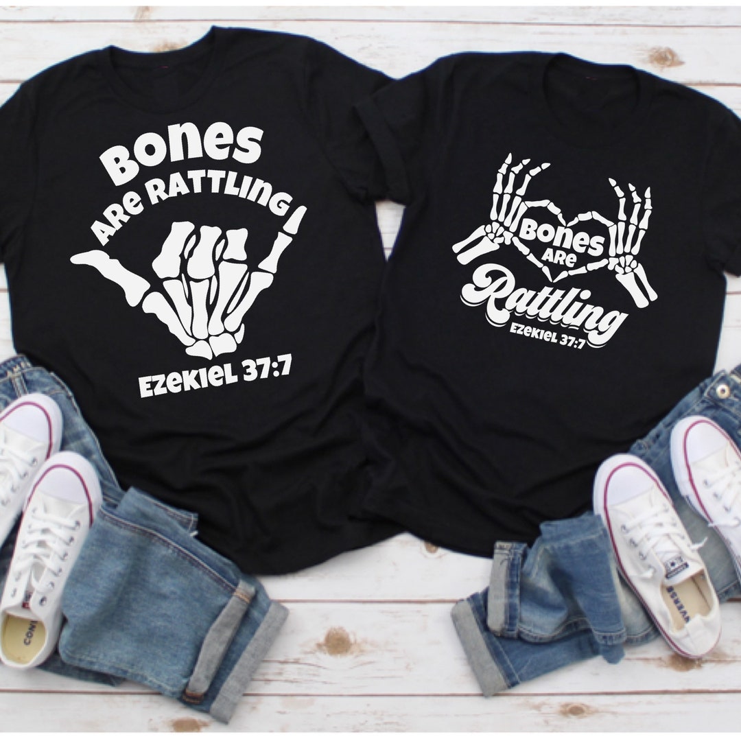 Bones Rattling Bones Are Rattling, Christian Halloween Shirt for Couples, Halloween ...
