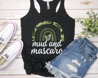 Mud and Mascara, Mudding Shirt, ATV Shirt, UTV Shirt, 4x4 shirt, Side By Side Shirts, Funny UTV Tank, Country Shirt, Off Road Shirts, Quad
