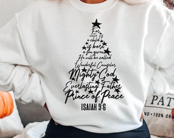 Christian Christmas Sweatshirt Religious T-shirt Bible Verse - Etsy