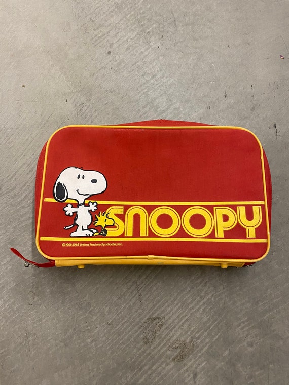 Vintage Snoopy luggage suitcase Etsy