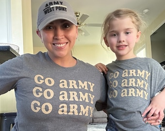 Adult Go Army T-Shirt, USMA Shirt, Army Football Wear