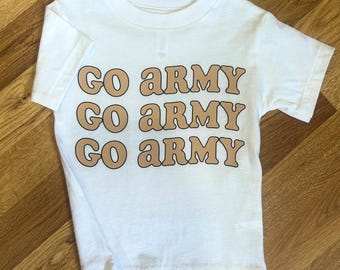 Glitter Go Army Toddler Shirt