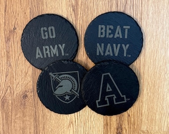 USMA Coaster, Beat Navy,  Go Army, Shield, A