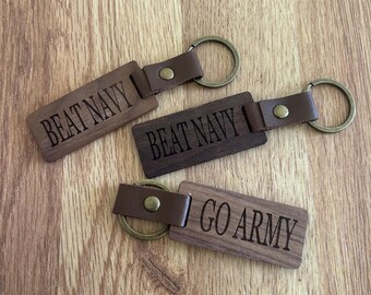 Beat Navy Keychain, Go Army Keychain, USMA Keychain