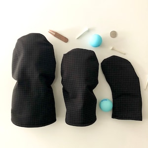 Houndstooth golf headcovers | golf gifts | golf accessories | golf club covers