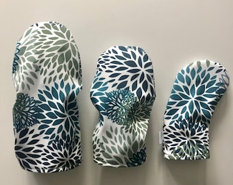 Golf head covers | golf gifts | golf accessories | fabric golf club covers