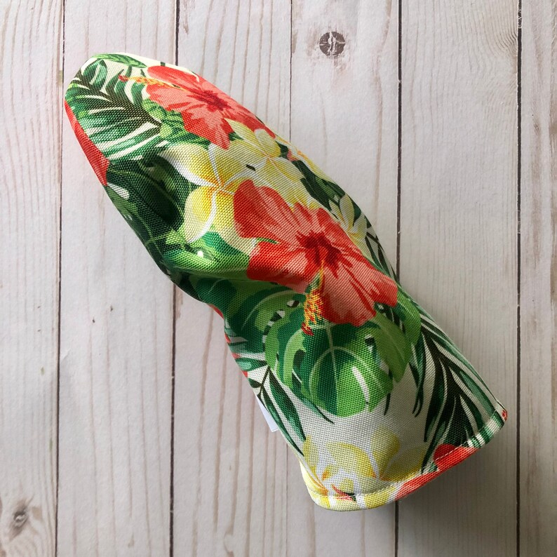 Tropical Flowers Golf Head Covers Golf Gifts Golf Accessories Golf Club