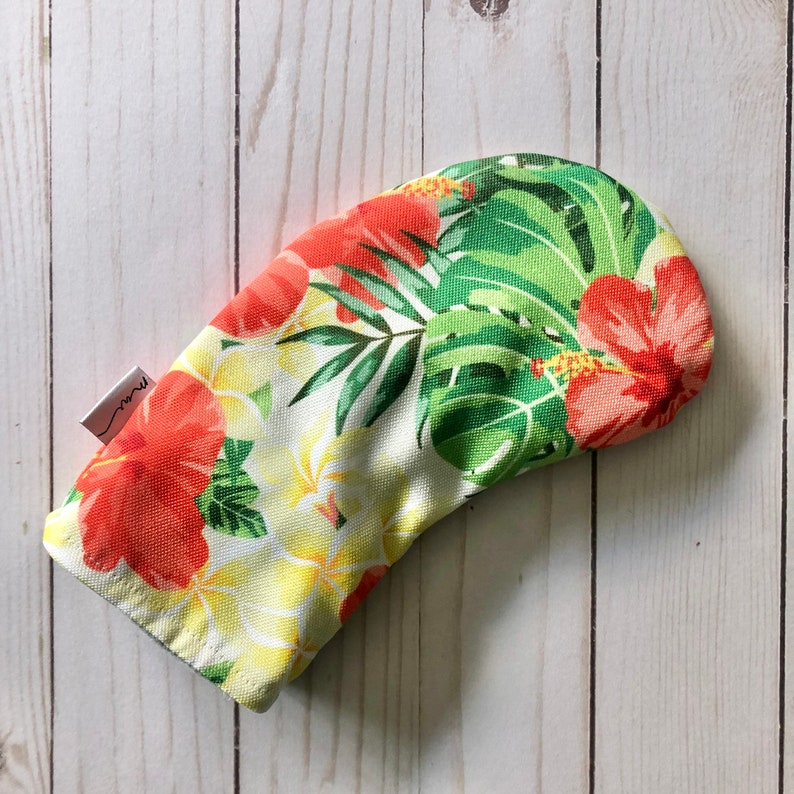 Tropical Flowers Golf Head Covers Golf Gifts Golf Accessories Golf Club