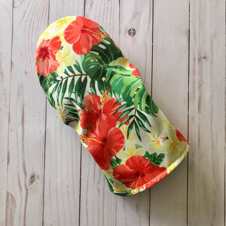 Tropical Flowers Golf Head Covers Golf Gifts Golf Accessories Golf Club