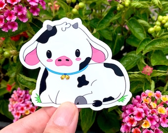 Cute Cow Vinyl Sticker