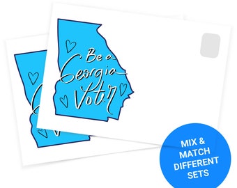 Postcards to Voters - Be a Georgia Voter - Blue