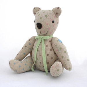 PDF teddy memory bear sewing pattern