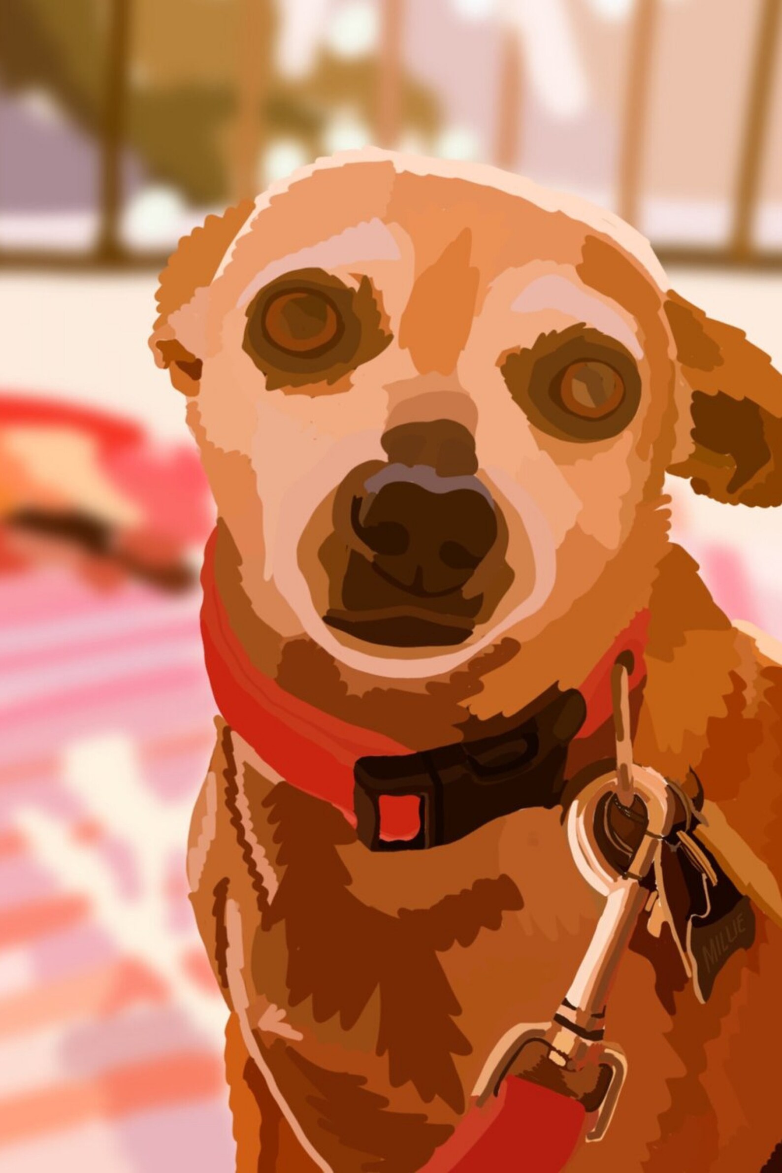 Custom Pet Portrait Illustration. Pet Illustration. Pet Etsy