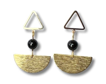 18k gold ulu earrings
