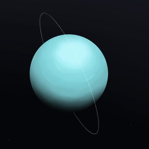 Uranus Print | Planet Illustration | Solar System Digital Download ...
