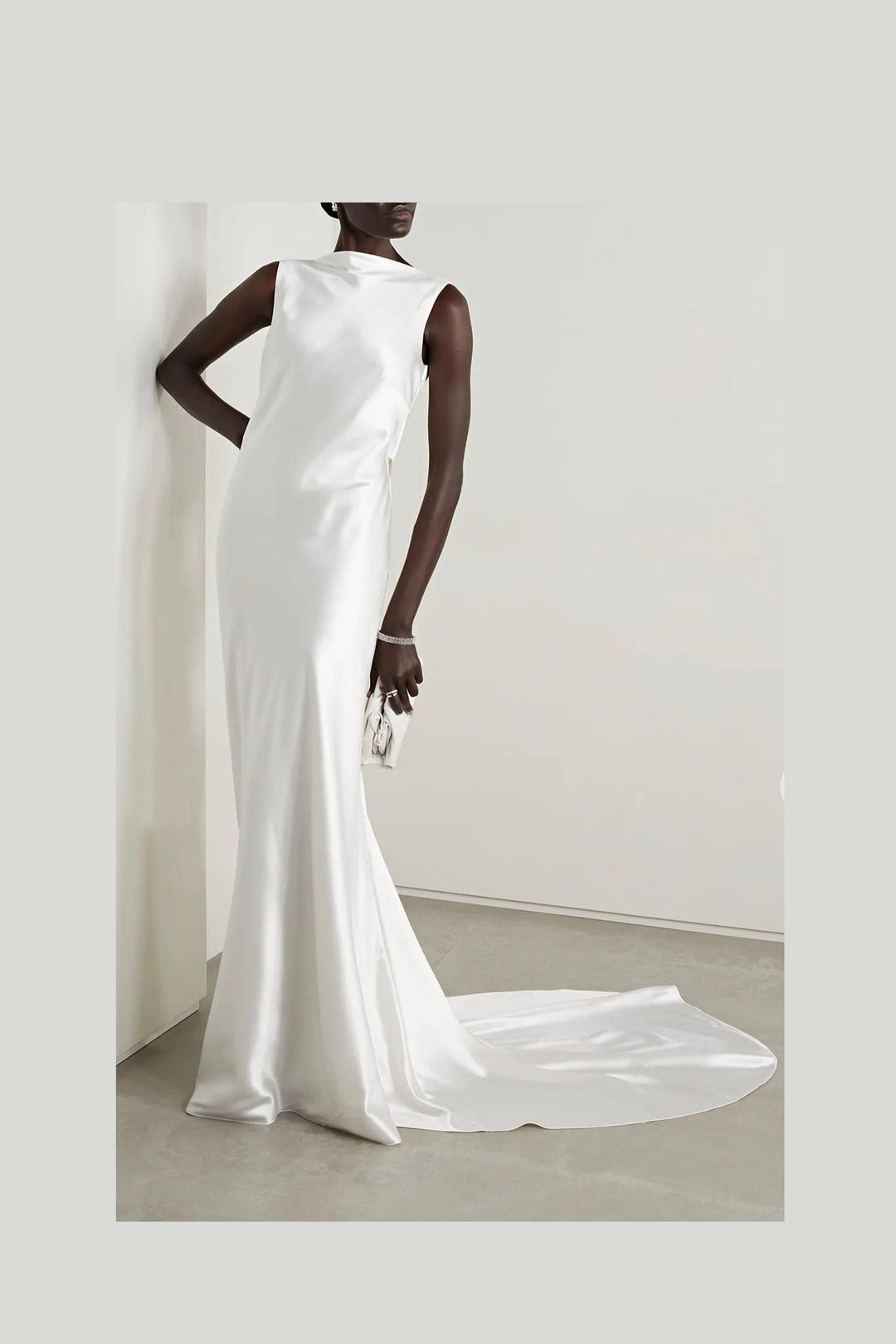 Wedding Ivory Slip Dress With Square Low Back. Custom Wedding Mermaid Minimalism Dress. Reception Dress. Mermaid Long Backless Dress - Etsy UK