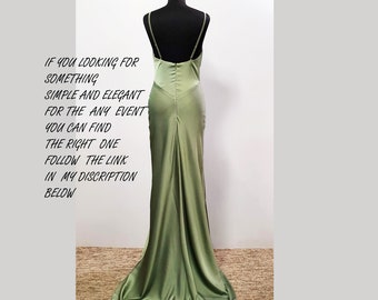 Prom sexy slip dress  cowl neck. Bridesmaids sage slip dress. Cocktail sage satin slip dress. Dress for special occasions