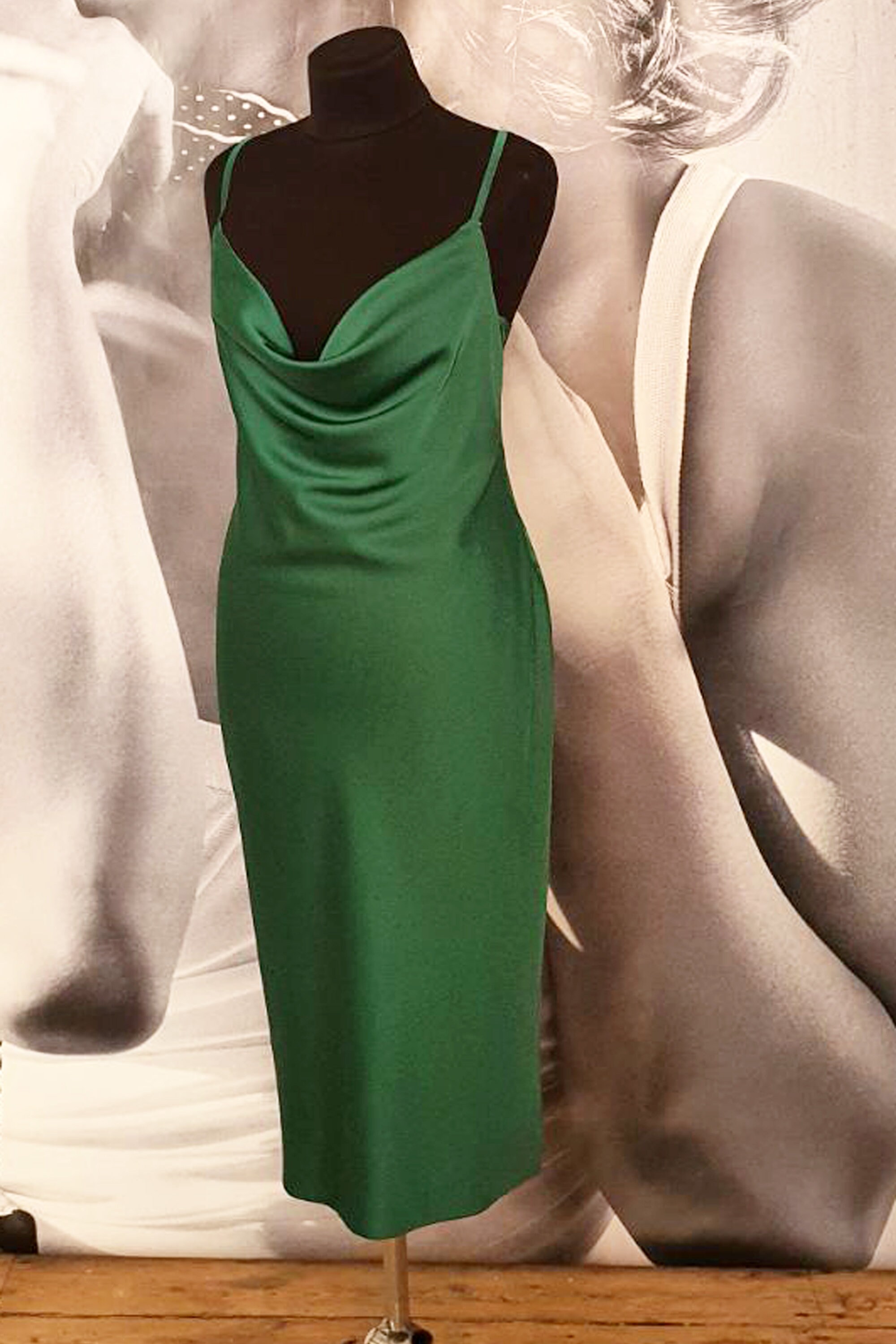 Sage Green Satin Silk Satin Slip Dress Maxi MISSGUIDED Elegant Marble  Pattern Maxi Dress For Patrick'S