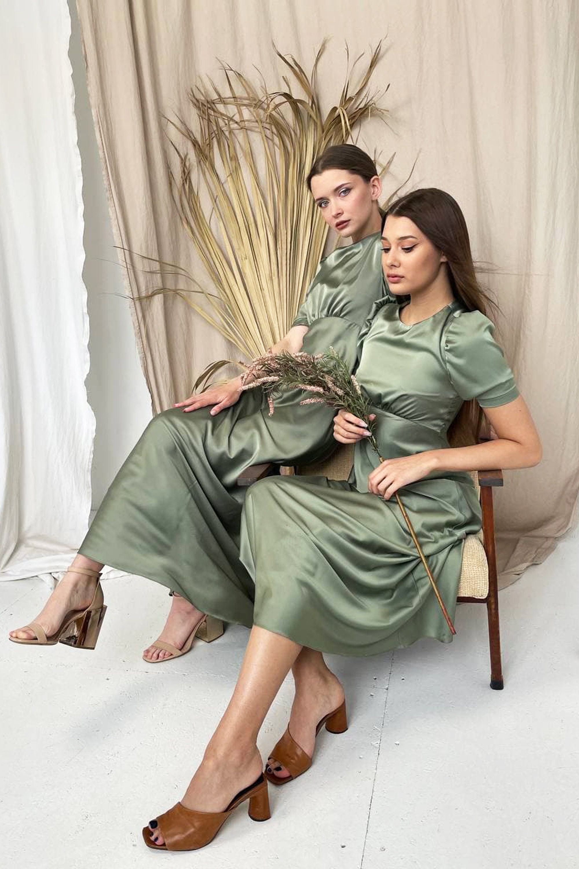 Bridesmaids satin long slip dress. Prom slip dress. Etsy