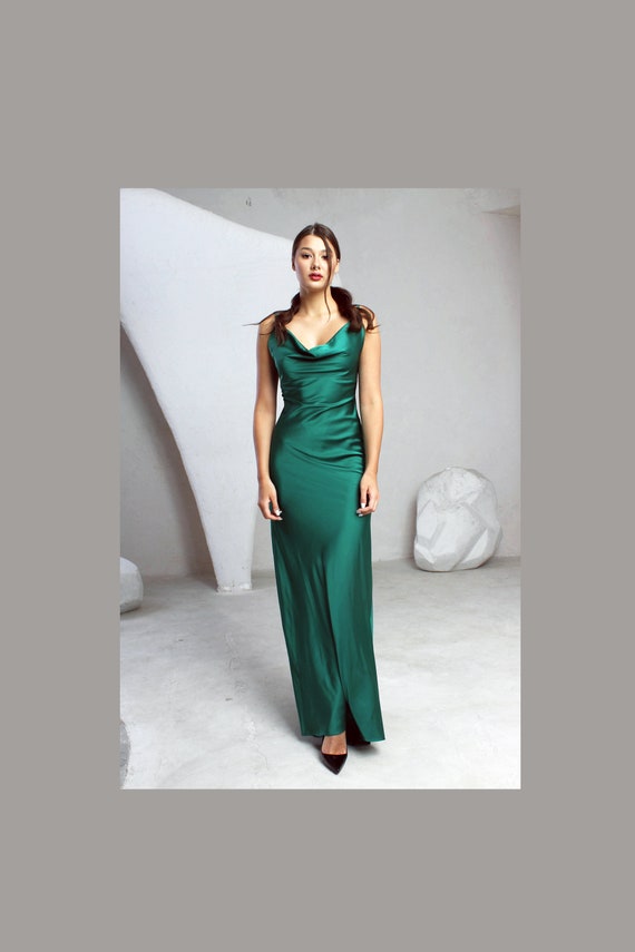slim fit dress slacks Crystals Dark Green Velvet Strapless High Slit Custom Mermaid Dress main image 0