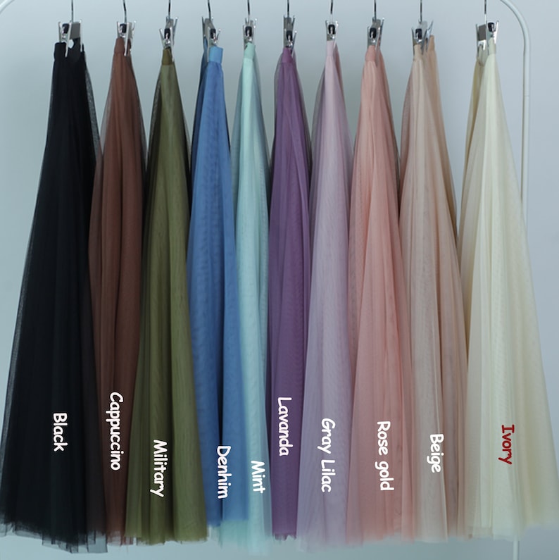 Prom tulle skirt Simple wedding tulle skirt Bridesmaids long tulle skirt Casual tulle skirt