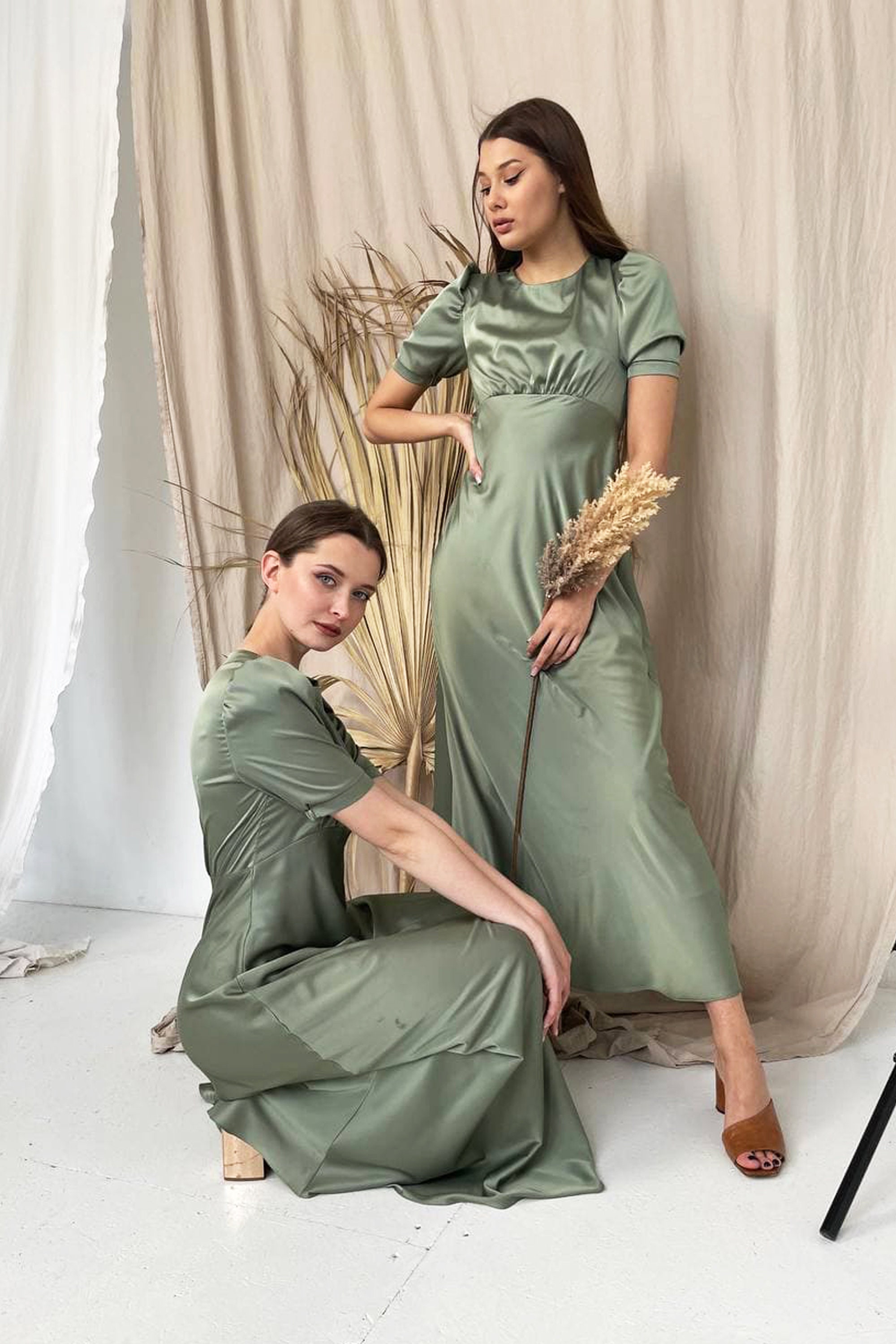 Bridesmaids Satin Long Slip Dress. Prom Slip Dress. Etsy UK