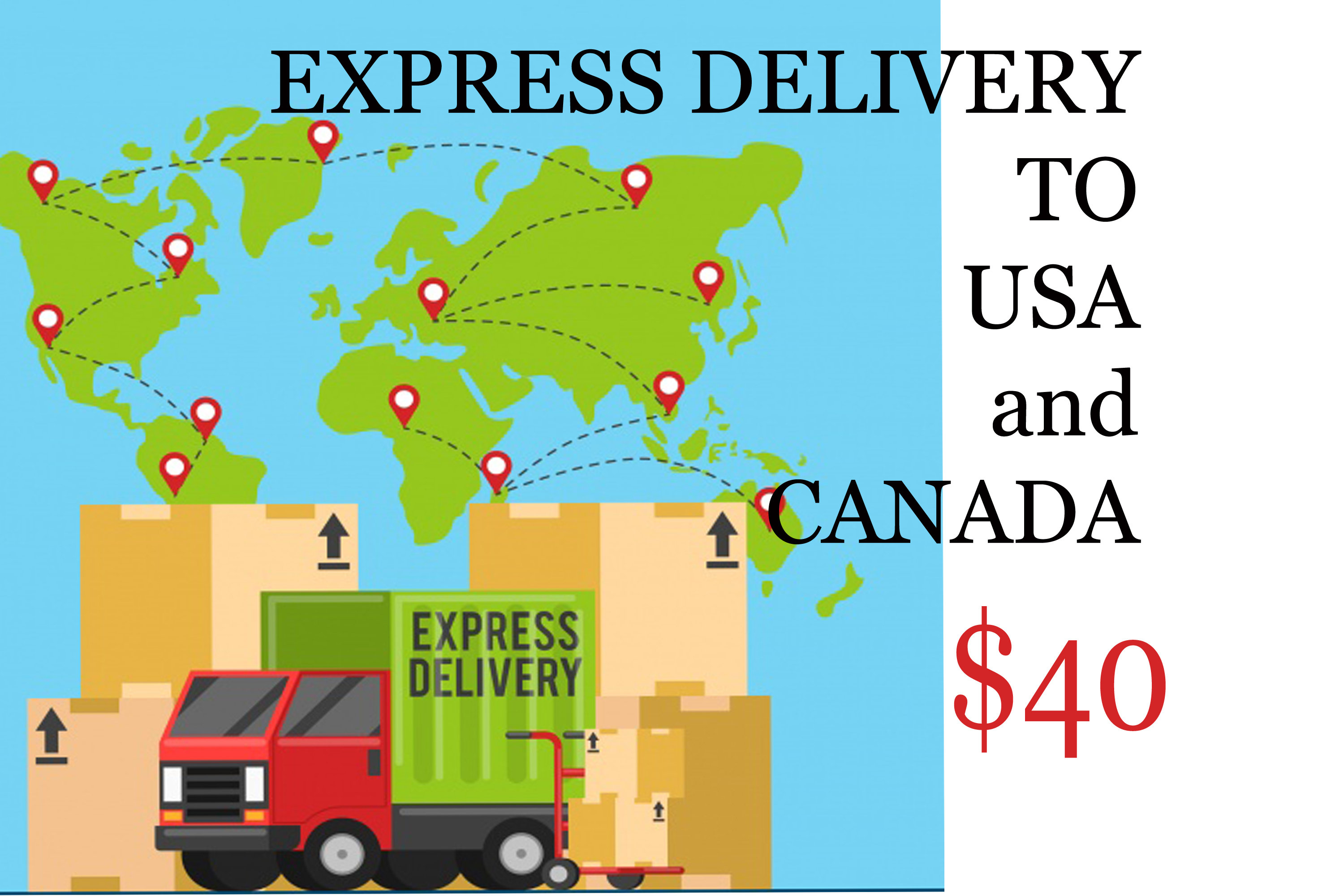 Express delivery to USA and Canada Etsy