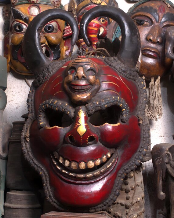 希少) チベタン・スカルマスク Tibetan skull mask 【公式通販】