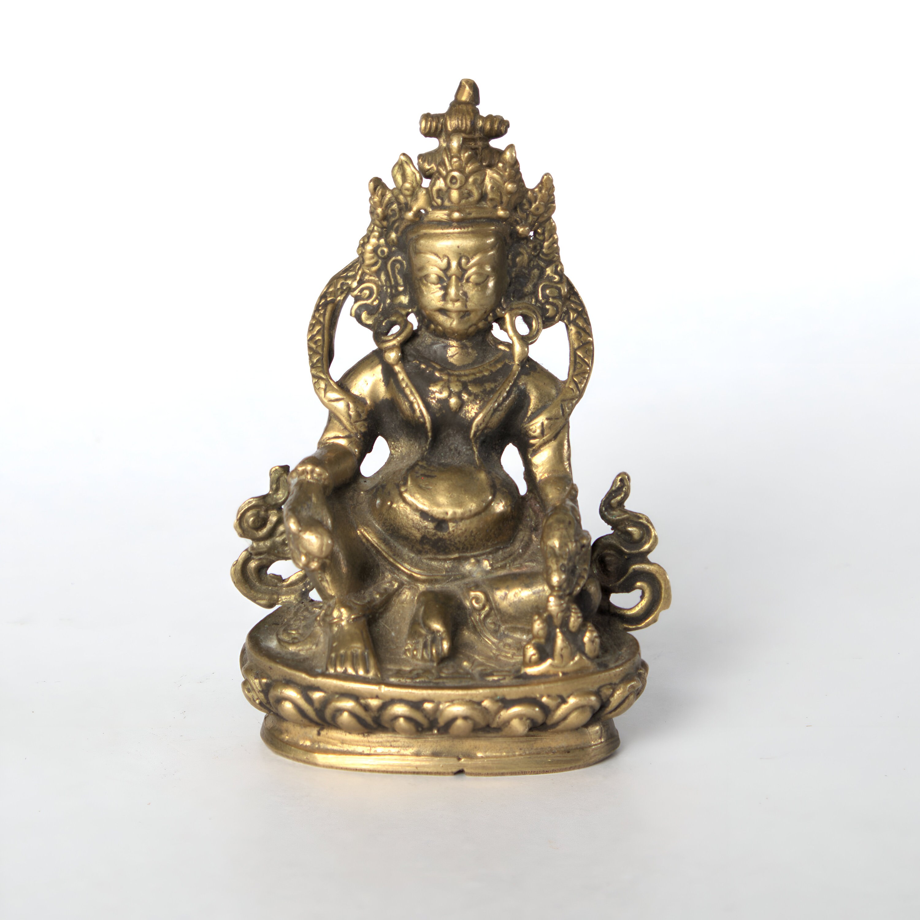 Wealth God Lord Kubera Brass Statue - Etsy