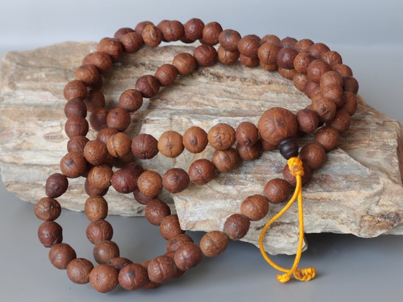 Tibetan Bodhi Seed Mala Dalai Lama Prayer Beads Handmade 108 Beads Buddhist Mala From Nepal Limited Time Free Bodhi Seed Bracelet Etsy Canada