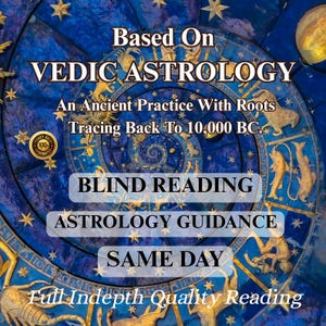Leitura de Astrologia Védica às Cegas, Sem Ferramentas, Sem Perguntas, Apenas Orientação Divina, Leitura Psíquica, Mesmo Dia, 1 a 24 Horas
