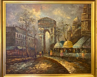 Signed Oil Painting - Caroline Burnett - Impressionist - Paris 