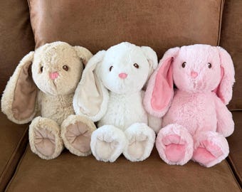 Personalized Embroidered Bunny Rabbit- Custom Plush Toy