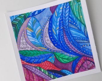 Winter Leaves- Watercolour Painting | Original Wall Art