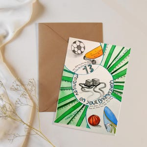 Biglietto di auguri per Bar Mitzvah / Mazaltov sul tuo Bar Mitzvah / Biglietto vuoto