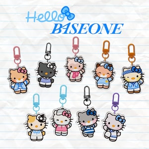 ZEROBASEONE HelloBaseOne Kitty 50mm Acrylic Keychains