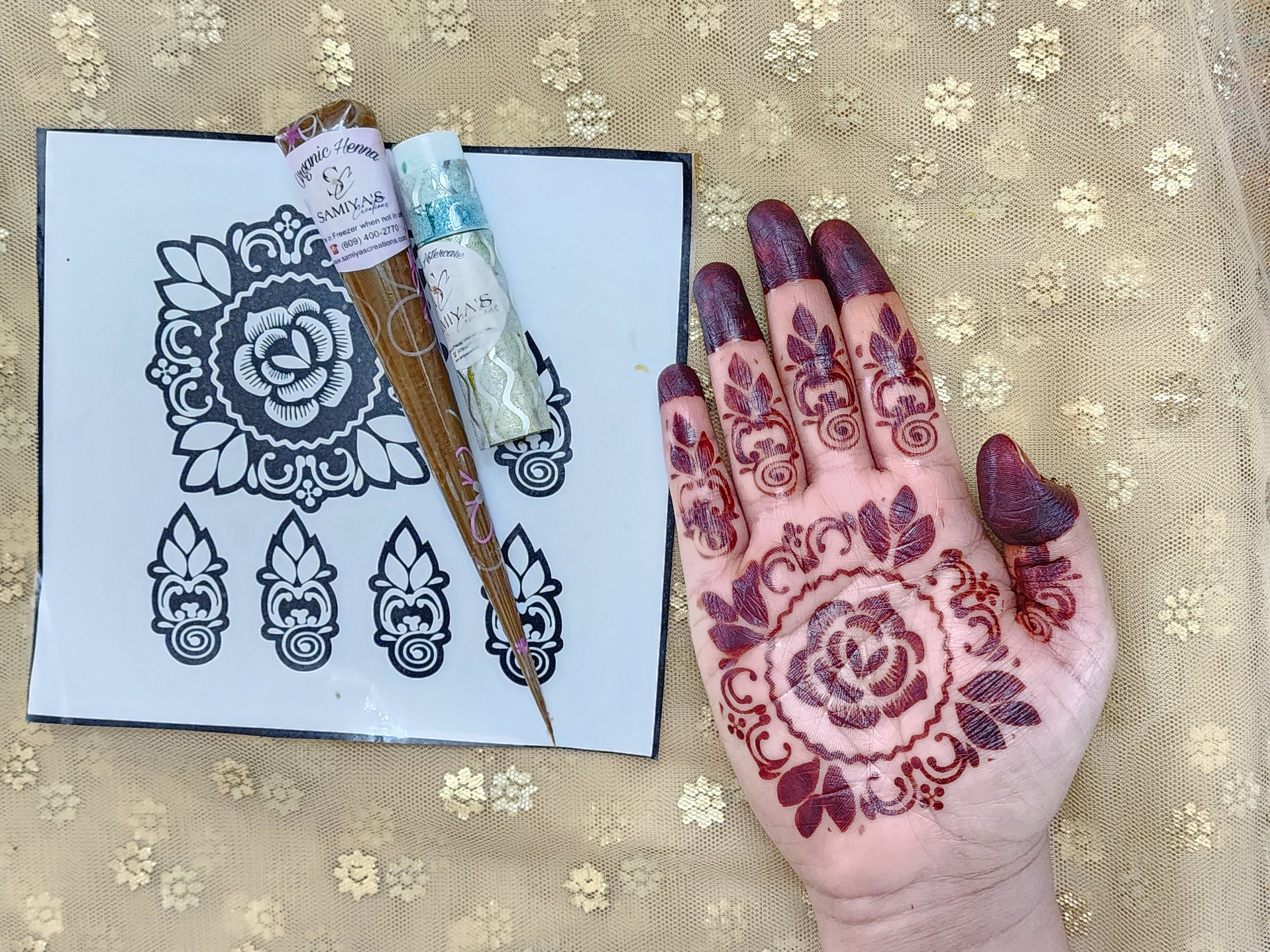 ARABIAN HENNA STENCILS  MEHNDI STENCILS – NURAHSHENNA