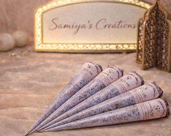 Fresh Organic Henna Cone 20g 0.38mm Fine Tip Natural Dark Stain Mehndi Bridal Festival