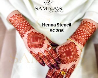 Bridal Henna Stencil | DIY Mehndi Stencil for Hands