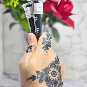 Organic Jagua Cone for Temporary Tattoos - Natural Black Henna Alternative - Skin Safe & Long-Lasting Jagua Gel - 15g