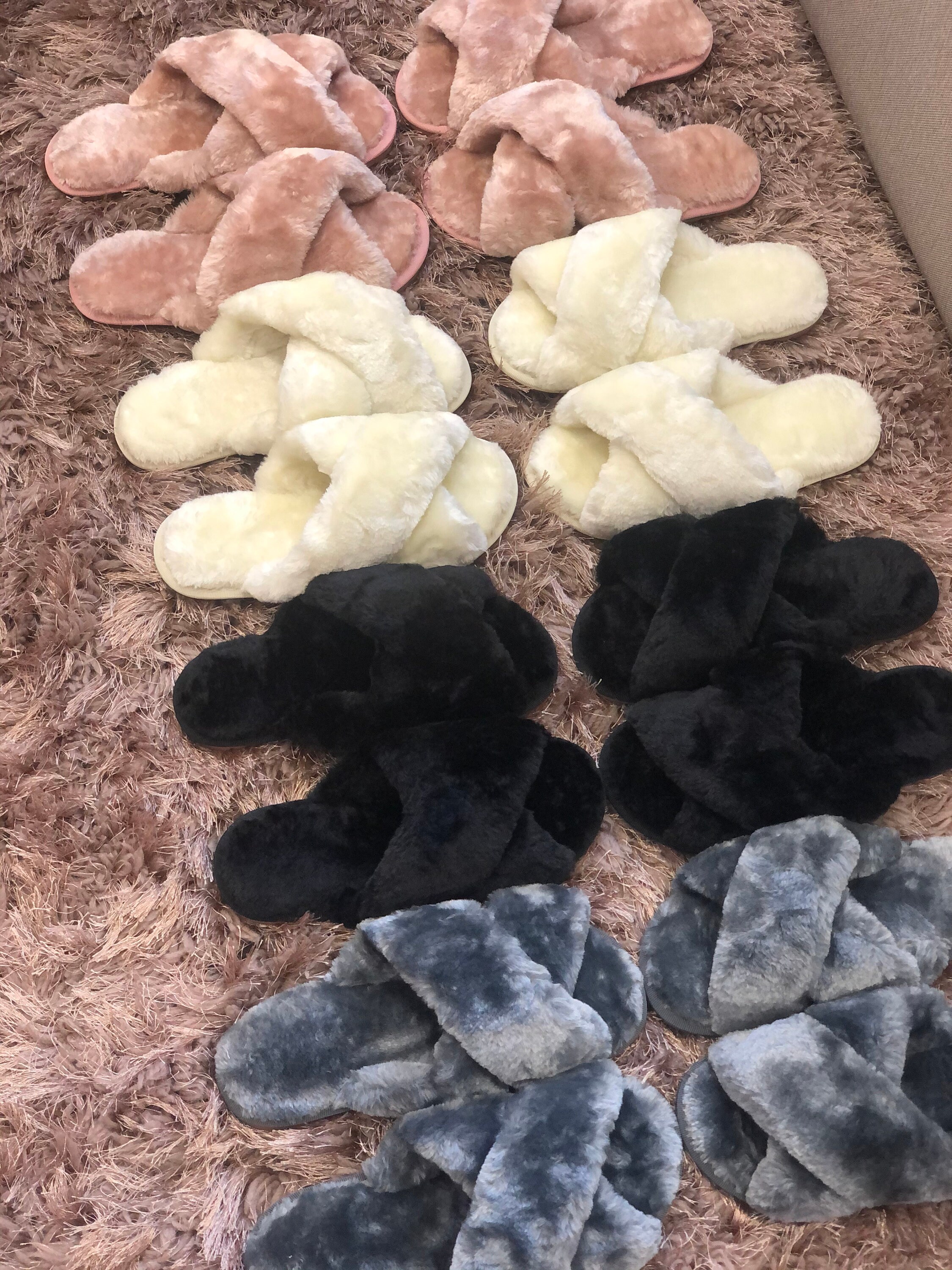 Soft fluffy slippers Etsy