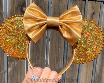 Gold Light Up Mouse Ears