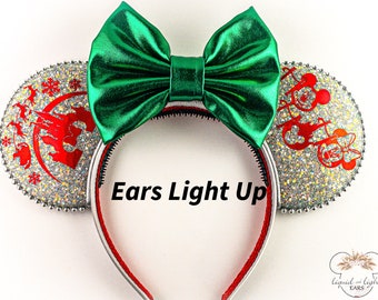 Light Up Christmas Mouse Ears