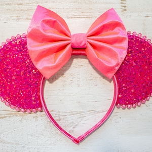 Light Up Hot Pink Mouse Ears