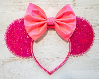 Light Up Hot Pink Mouse Ears